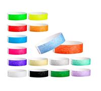 160 WristCo Tyvek Wristbands, 16-Color Variety Pack - Tamper-Proof Design Prevents Reuse - Premium-Grade Bracelets for Hospital & Medical ID, Party, VIP Identification