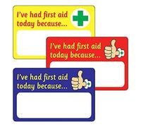 160 Writeable I Had First Aid Today Head Bump Health and Safety Childrens Pupils School Teachers Stickers 46x30mm Primary Teaching Services