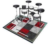 160 x 120 cm Electronic Drum Carpet, Drum Mat, Drum Rug, Anti-Slip Musical Instrument Pad for Drumming Performance Non-Slip Soundproof Blanket, Professional Non-Slip Drum Carpet For Percussion