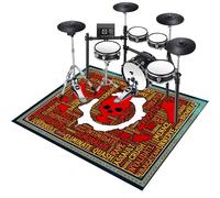 160 x 140 cm Electronic Drum Carpet, Drum Mat, Drum Rug, Anti-Slip Musical Instrument Pad for Drumming Performance Non-Slip Soundproof Blanket, Professional Non-Slip Drum Carpet For Percussion