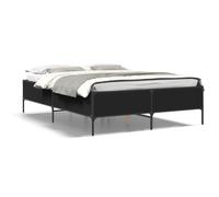 (160 x 200 cm/ 44 cm) vidaXL Bed Frame Home Bed Base Mattress Foundation Engineered Wood and Metal