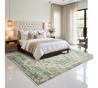 (160 x 230 cm (5 ft 2 in x 7 ft 2 in)- Large Rugs/Carpets, Olive Green Traditional) Extra Large Traditional Rugs Modern Carpet Doormat