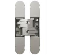 160 x 32mm Concealed Heavy Duty Hinge Fits Unrebated Doors Champagne