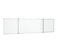 (160 x 40 x 1.7 cm) vidaXL Magnetic Whiteboard Foldable Writing Dry Erase White Board Aluminium