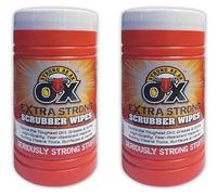 160 X Wipes Heavy Duty Hand Wipes in Dispenser Tub Textured Dual-Sided with Skincare. Ultra Efficient on Grime. Heavy Duty & Industrial Cleaning Products