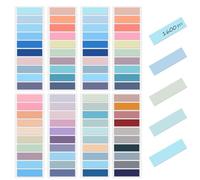 1600 Pieces Adhesive Marker Film, 8 Set 6 Styles Transparent Sticky Notes, Adhesive Markers, Index Tabs, Page Markers for Reading, Marking, DIY, Sticky Notes for Marking and Highlighting Pages