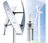 16000W 20000W Vertical Axis Wind Turbine Generator,12V 24V 48V 220V with 3 Blades MPPT Controller Wind Vertical Axis Turbine Generator,for Home,Business(20000W,12V)
