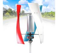 16000W 3 Blade Wind Turbine Electricity Set,Upgraded Wind Vertical Axis Turbine Generator,with Controller,Auto Adjust Windward,No Noise Vertical Wind Turbine Generator,for Marine,RV,Home Color-24V