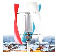 16000W Upgraded Wind Vertical Axis Turbine Generator,Wind Turbine Vertical Axis Permanent Maglev Generator,with Controller,No Noise Vertical Wind Turbine Generator,for Marine, RV, Terrace Color-24V