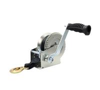 1600lbs Boat Trailer Winch for Trailers，Heavy Duty Hand Manual Winch with 26FT Strap & Hook，for Boat Trailer Winch and Jet Ski Trailer