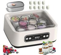 1600ML Automatic Yogurt Maker Machine, Ultimate Yogurt Maker, with 9 Pcs Glass Jars, Multi-Function Electric Yogurt Machine, for Homemade Yoghurt, Home Health Life Way Gifts Fitness Enthusiasts