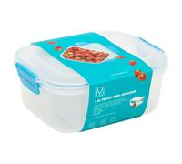 (1600ml, Blue) Food Plastic Storage Container Airtight Seal Clip 'N' Lock Lid Dishwasher Safe