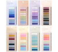 1600PCS Book Tabs, Multicolor Book Annotation Tabs, Writable and Repositionable Sticky Label with Ruler for Notebooks, Bible, Binder, File Folder, Planner