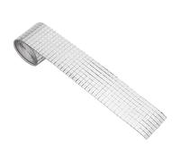 1600Pcs Self Adhesive Mirror Mosaic Square Glass Tile Sticker Decorative Home Decor DIY Craft Projects Bathroom Bedroom Kitchen Glass Fiber 5x5mm 100x4cm (Silver)