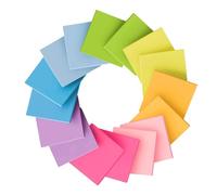 1600Pcs Sticky Notes, 3x3 inches, Self-Sticky Note Pads, Multi Colors Sticky Pads, for School, Office, Notebook, Daily Life Organization(100 Sheets/pad)