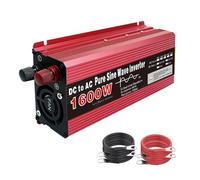 1600W Pure Sine Wave Power Inverter 72V 60V 48V 24V 12V DC to 120 240V AC Converter with AC Outlets Car Inverter for Truck, Home, RV, Camping, Off-Grid Solar Power Inverter(Size:48v to 230v)