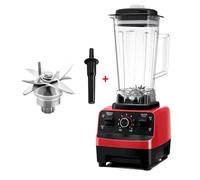 1600W Smoothie Blender, 2L Professional Countertop Blender with 9 Speed Settings, Multi-Function Mixer for Smoothies, Soy Milk and Everyday Blending (red)