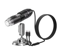 1600X Magnification Endoscope 8 LED Portable Electronic Microscope with Stand Zoom Digital Microscope for Jewelry Appraisal Video for Android