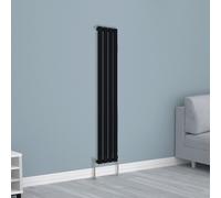 (1600x272mm Single, Black) NRG Horizontal Vertical Flat Panel Designer Radiator Central Heating Radiator Rads