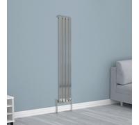 (1600x272mm Single, Chrome) NRG Horizontal Vertical Flat Panel Designer Radiator Central Heating Radiator Rads