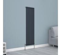 (1600x408mm Single, Anthracite) NRG Horizontal Vertical Flat Panel Designer Radiator Central Heating Radiator Rads