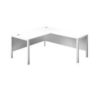 1600X800 Goal Post Right Hand Return Desk White-White
