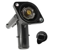 16031-25010 Engine Coolant Thermostat Housing Assembly Compatible with ES250 ES300H NX250 Avalon Camry Highlander Sienna #1603125010 1603125011