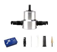160A Nibbler Metal Cutting Double Head Sheet Nibbler Sawer Cutter Tool Drill Attachment Cutting Tool Drill Attachment