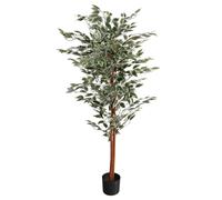 160cm Artificial Ficus with Natural Variegated Leaves