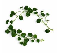 160Cm Artificial Round Pilea Leaf Garland Hanging Decoration