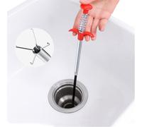 160CM Flexible Claw Grabber Pickup Tool, Drain Snake Hair Clog Remover, Sink Unblocker Tools, 4 Claw Drain Gunk Remover, Sewer Cleaner Hook for Litter Pick, Plug Hole, Kitchen Sink, Bathroom Tub