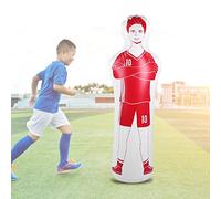160CM Inflatable Soccer Dummy Training Goal Goalkeepr Tumbler Air Mannequin Defender Wall Football Training Dummy Boxing Punching Bag for Adult Children