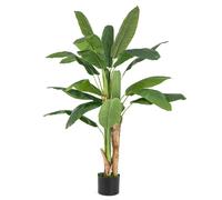 160cm Tall Bird of Paradise Artificial Plant Faux Banana Leaf Tree COSTWAY Green One Size