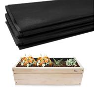 160cm x 290cm Fabric Liner for Large Veg Trough, Outdoor Raised Bed Planter Liner, Non Woven Black Vegetable Trugs, Heavy Duty Non-Woven Planter Liner for Outdoor Vegetable Troughs, Herb Planters