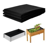 160cm x 290cm Veg Trough Fabric Liner Raised Garden Bed Planter Liner Non Woven Vegetable Trugs Herb Plant Liner Elevated Planters Box Replacement Fabric for Heavy Duty Plant Grow Trough Outdoor