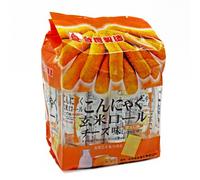 中国台湾进口 北田蒟蒻糙米卷（芝士口味） 160g Imports from Taiwan, China, of 160g Beitan Sauter Brown Rice Rolls (Cheese Taste)