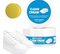 160g White Shoe Cleaning Cream,Shoe Cleaner,Multi-Functional Cleaning And Stain Removal Cream,White Sho-E Cleaner,Portable Cle-An Solution For Sho-Es Of Various Materials (With wiping sponge)