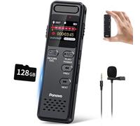 160GB Digital Voice Recorder with Playback, 1100mAh Mini Audio Recording Device for Conference Interviews, 1536Kbps Voice Activated Recorder with Noise Reduction