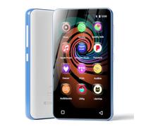 160GB MP3 Player with Bluetooth and WiFi, innioasis Music Player with Spotify,Pandora,4" Touch Screen Android MP4 MP3 Player for Kids with Libby,Audible,Spotify Kids (White-Blue)