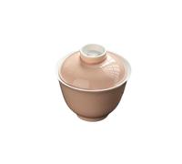 160ml/5.5oz Chinese household simple and exquisite hand-painted pink underglaze color two bowls-peach powder