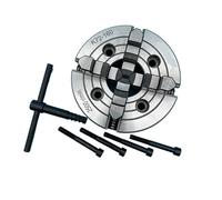 160mm 4 Jaw Independent Lathe Chuck K72-160 - High Precision Manual Metal Lathe Chuck for Woodworking and Machining