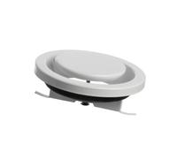 Ø 160mm / 6.3'' Adjustable Diffuser - Air Exhaust Valve - Ventilation Ducting Cover - Metal - White