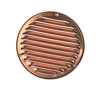 Ø 160mm / 6" inch Copper Round Metal Air Vent Grille Cover with Insect Mesh - Ventilation Cover