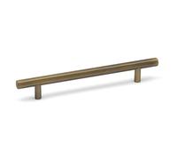 160mm Antique Brass Hexagon Bar Handle Brushed Cabinet Cupboard Door Drawer T-Bar Pull