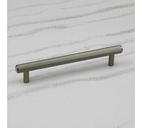 160mm Antique Brass Reeded Cabinet Handle Textured Cupboard Door Drawer Furniture Pull