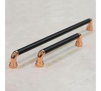 160mm Black & Copper Cabinet Handle Cupboard Bar Door Drawer Pull Rose Gold