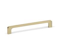 160mm Brushed Brass Cut Corners Handle