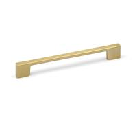 160mm Brushed Brass Slim Pull Handle for Kitchen Cabinet Cupboard Door Drawer Pull Wardrobe Bedroom Bathroom Furniture Replacement