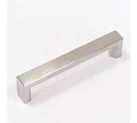 160mm Brushed Nickel Square D Handle for Kitchen Cabinets | Bedroom | Bathroom | Furniture | Cupboards
