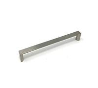 160mm Brushed Nickel Square D Handle for Kitchen Cabinets | Cupboards | Bedroom | Bathroom | Various Sizes